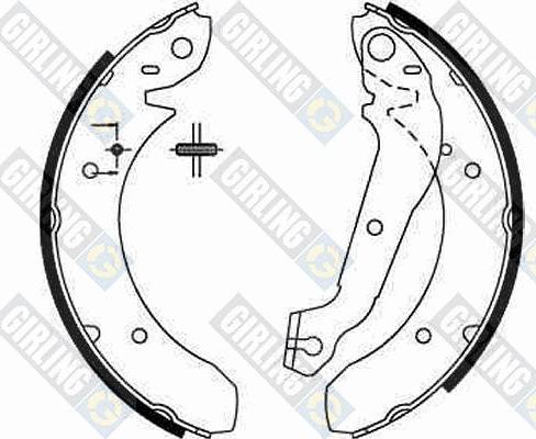 Girling 5161521 - Brake Shoe Set autospares.lv