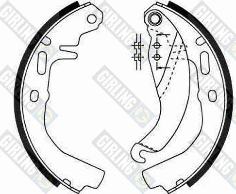 Girling 5161869 - Brake Shoe Set autospares.lv