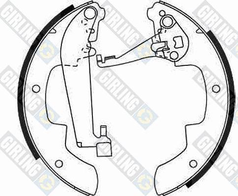 Girling 5162162 - Brake Shoe Set autospares.lv