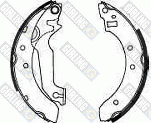 Girling 5162271 - Brake Shoe Set autospares.lv