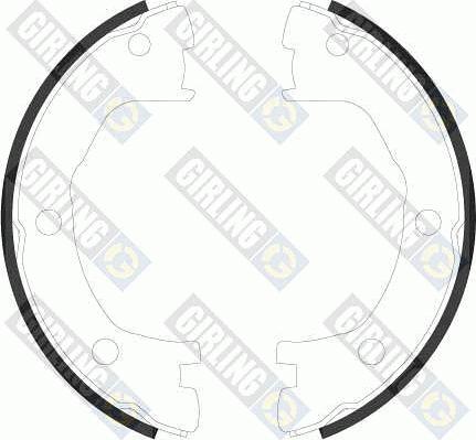 Girling 5184409 - Brake Shoe Set, parking brake autospares.lv