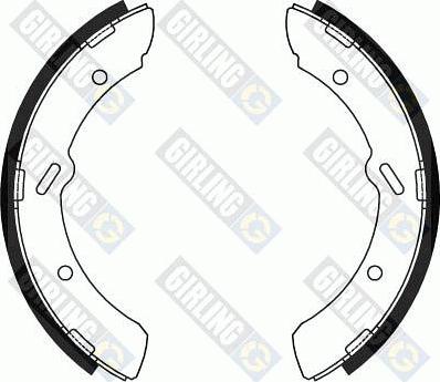 Girling 5184599 - Brake Shoe Set autospares.lv