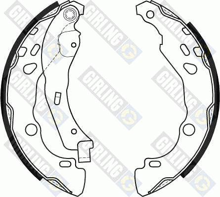 Girling 5184554 - Brake Shoe Set autospares.lv