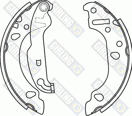 Girling 5184536 - Brake Shoe Set autospares.lv