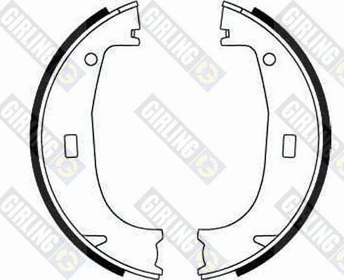 Girling 5185942 - Brake Shoe Set, parking brake autospares.lv