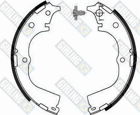 Girling 5185939 - Brake Shoe Set autospares.lv