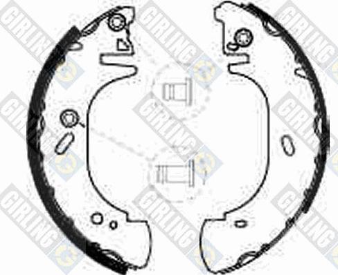 Girling 5185403 - Brake Shoe Set autospares.lv