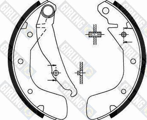 Girling 5185439 - Brake Shoe Set autospares.lv