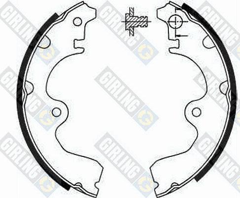 Girling 5185549 - Brake Shoe Set autospares.lv