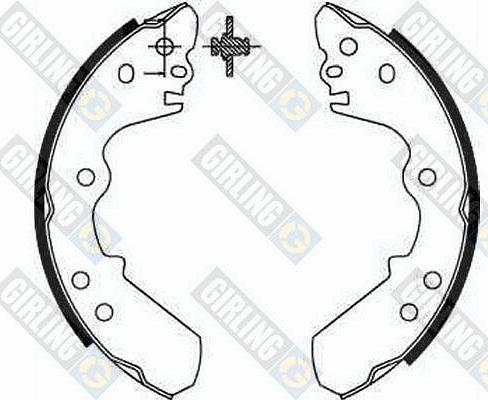 Girling 5185519 - Brake Shoe Set autospares.lv