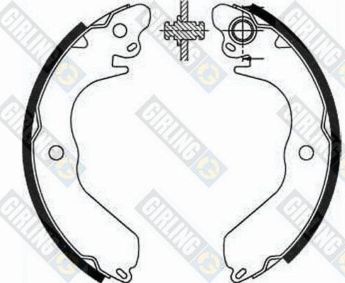 Girling 5185539 - Brake Shoe Set autospares.lv