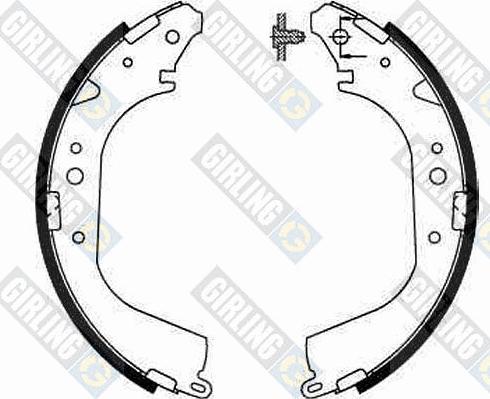 Girling 5185029 - Brake Shoe Set autospares.lv