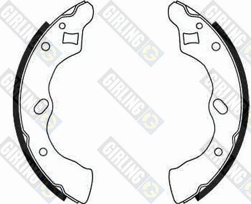 Girling 5185819 - Brake Shoe Set autospares.lv