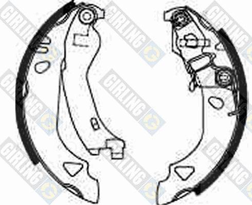 Girling 5185706 - Brake Shoe Set autospares.lv