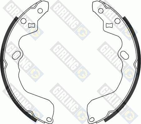 Girling 5186949 - Brake Shoe Set autospares.lv