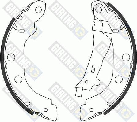 Girling 5186553 - Brake Shoe Set autospares.lv