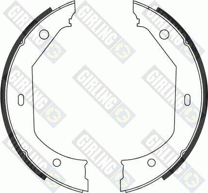 Girling 5186569 - Brake Shoe Set, parking brake autospares.lv