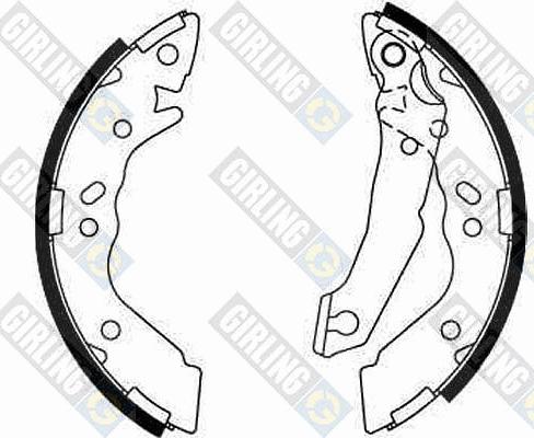 Girling 5186589 - Brake Shoe Set autospares.lv