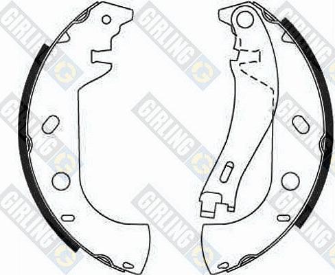 Girling 5186536 - Brake Shoe Set autospares.lv