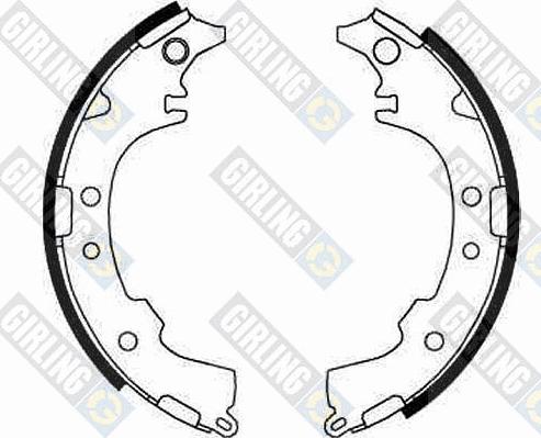 Girling 5186529 - Brake Shoe Set autospares.lv