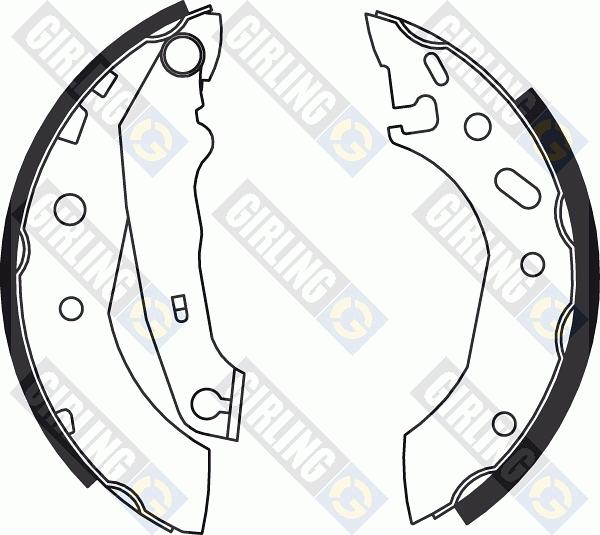 Girling 5186099 - Brake Shoe Set autospares.lv