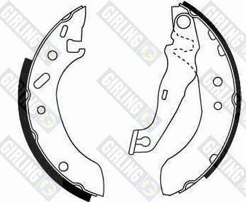 Girling 5186111 - Brake Shoe Set autospares.lv