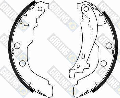 Girling 5186173 - Brake Shoe Set autospares.lv