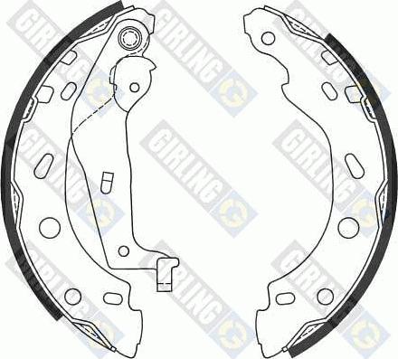 Girling 5186854 - Brake Shoe Set autospares.lv