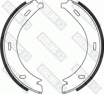 Girling 5186884 - Brake Shoe Set, parking brake autospares.lv