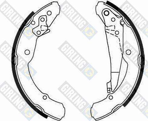 Girling 5186392 - Brake Shoe Set autospares.lv