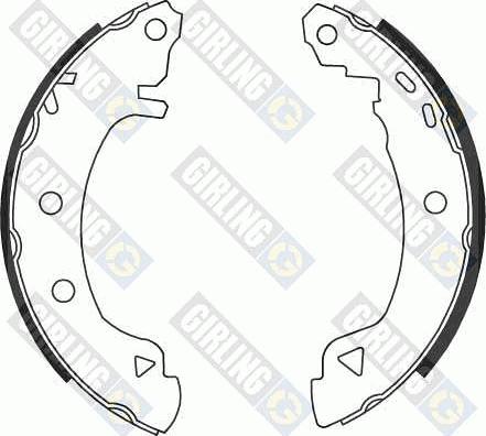 Girling 5186313 - Brake Shoe Set autospares.lv