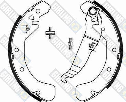 Girling 5186371 - Brake Shoe Set autospares.lv