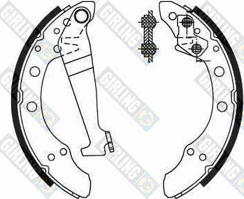 Girling 5180929 - Brake Shoe Set autospares.lv