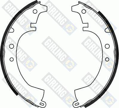 Girling 5180479 - Brake Shoe Set autospares.lv