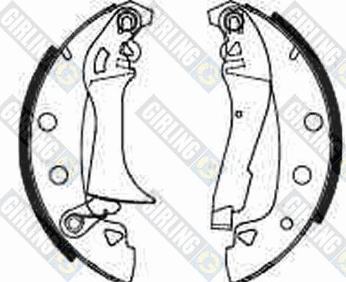 Girling 5180373 - Brake Shoe Set autospares.lv