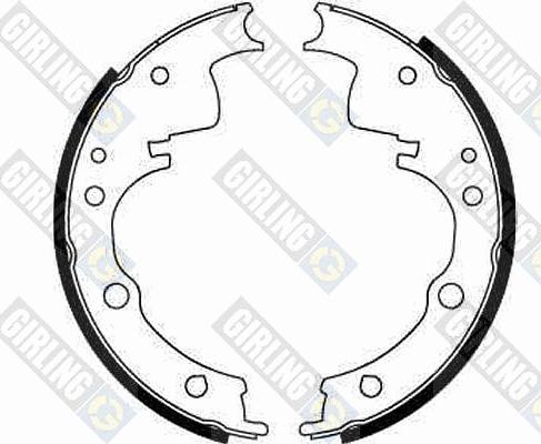 Girling 5181486 - Brake Shoe Set autospares.lv