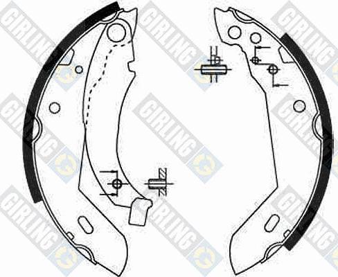 Girling 5181581 - Brake Shoe Set autospares.lv