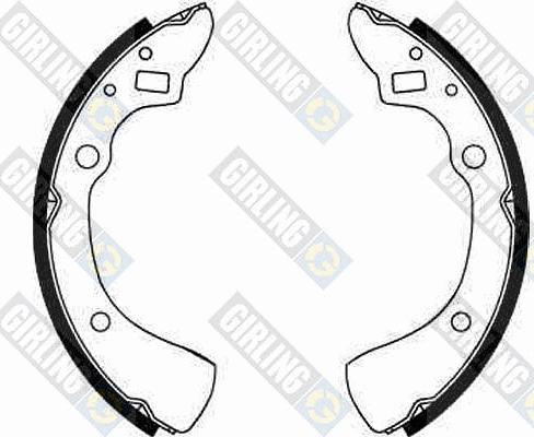 Girling 5181259 - Brake Shoe Set autospares.lv