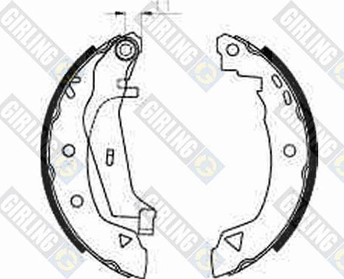 Girling 5182403 - Brake Shoe Set autospares.lv