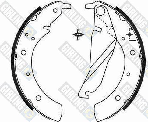 Girling 5182092 - Brake Shoe Set autospares.lv