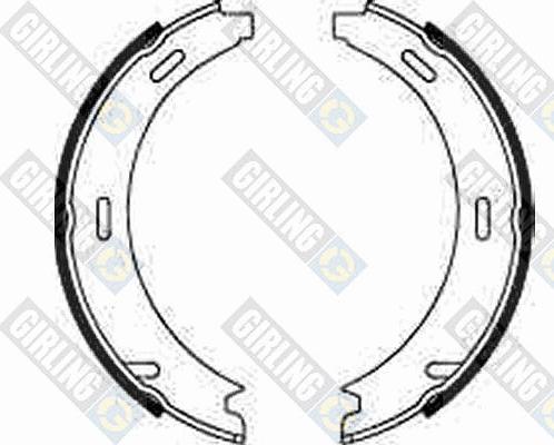 Girling 5182081 - Brake Shoe Set, parking brake autospares.lv