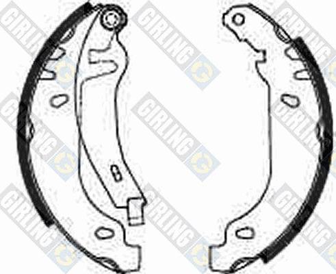 Girling 5182113 - Brake Shoe Set autospares.lv