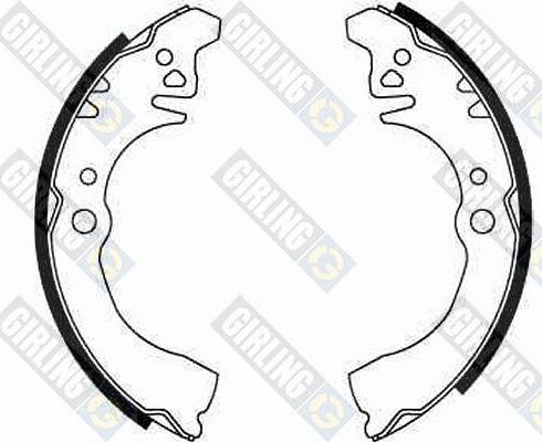 Girling 5182819 - Brake Shoe Set autospares.lv