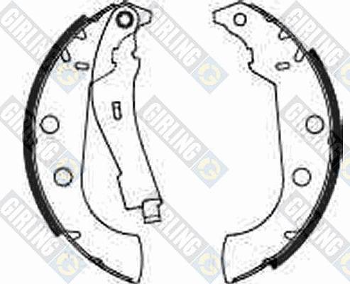 Girling 5182723 - Brake Shoe Set autospares.lv