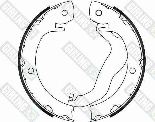 Girling 5187949 - Brake Shoe Set, parking brake autospares.lv