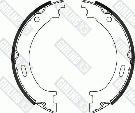 Girling 5187951 - Brake Shoe Set, parking brake autospares.lv