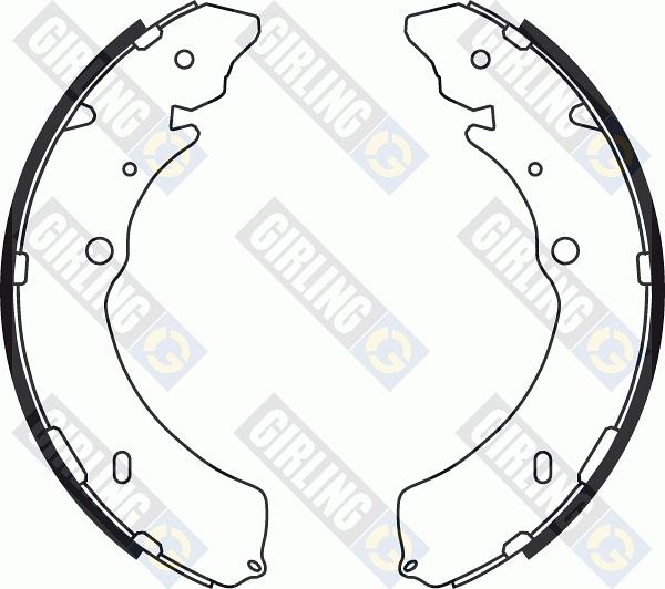 Girling 5187569 - Brake Shoe Set autospares.lv