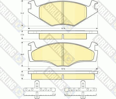 Girling 6410515 - Brake Set, disc brakes autospares.lv