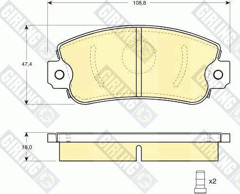 Girling 6410123 - Brake Set, disc brakes autospares.lv