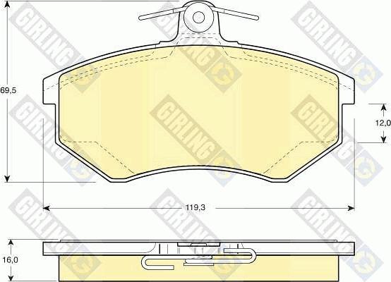 Girling 6410291 - Brake Set, disc brakes autospares.lv